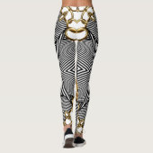 Goldenes Barock: Elegante Ketten Leggings (Rückseite)