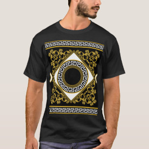 Goldenes Barock: Griechische schwarze Grenze T-Shirt