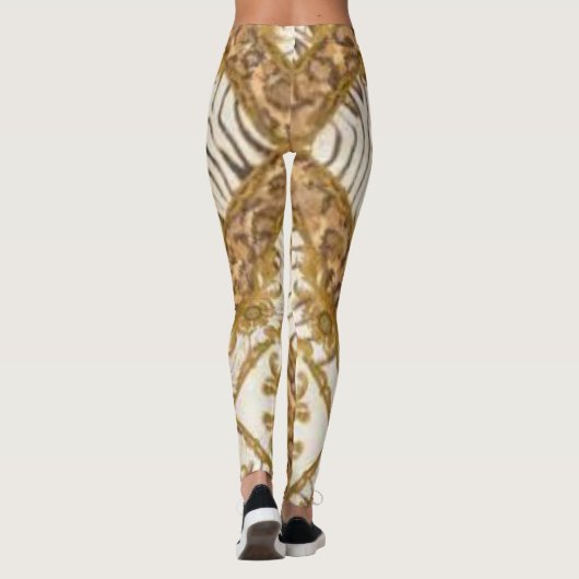 Goldenes Barock Leggings (Rückseite)