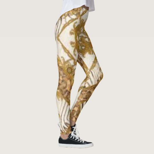 Goldenes Barock Leggings (Rechts)
