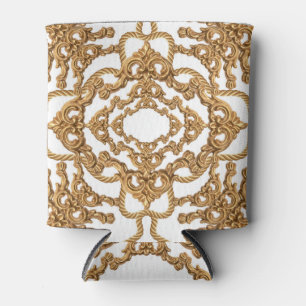 Goldenes Barock: Luxuriöses Ornament Design. Dosenkühler
