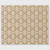 Goldenes Barock: Luxuriöses Ornament Design. Geschenkpapier (Flach)