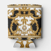 Goldenes Barock: Opulentes Zierdesign. Dosenkühler (Rückseite)