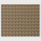 Goldenes Barock, Scroll Verlasse Muster. Geschenkpapier (Flach)