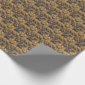 Goldenes Barock, Scroll Verlasse Muster. Geschenkpapier (Ecke)
