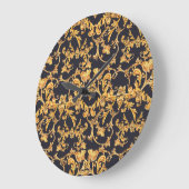 Goldenes Barock, Scroll Verlasse Muster. Große Wanduhr (Winkel)