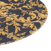 Goldenes Barock, Scroll Verlasse Muster. Schneidebrett (Ecke)