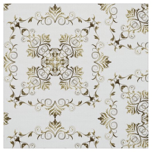 Goldenes Barock Stoff (Muster)