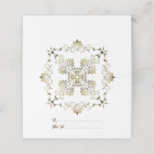 Goldenes Barock. Text. Platzkarte (Außenseite Aufgefaltet)