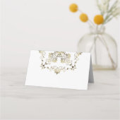 Goldenes Barock. Text. Platzkarte (Rückseite)