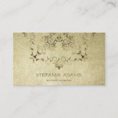 Goldenes Barock. Text Visitenkarte (Vorderseite)