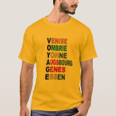 Goldenes basisches T-Shirt (Vorderseite)