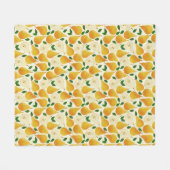 Goldenes Birnenmuster Fleecedecke (Vorderseite (Horizontal))