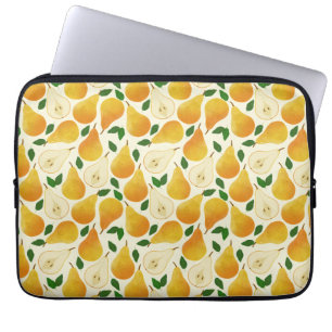 Goldenes Birnenmuster Laptopschutzhülle