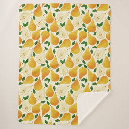 Goldenes Birnenmuster Sherpadecke