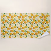 Goldenes Birnenmuster Strandtuch (Vorderseite)