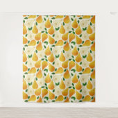 Goldenes Birnenmuster Wandteppich (Vorderseite)