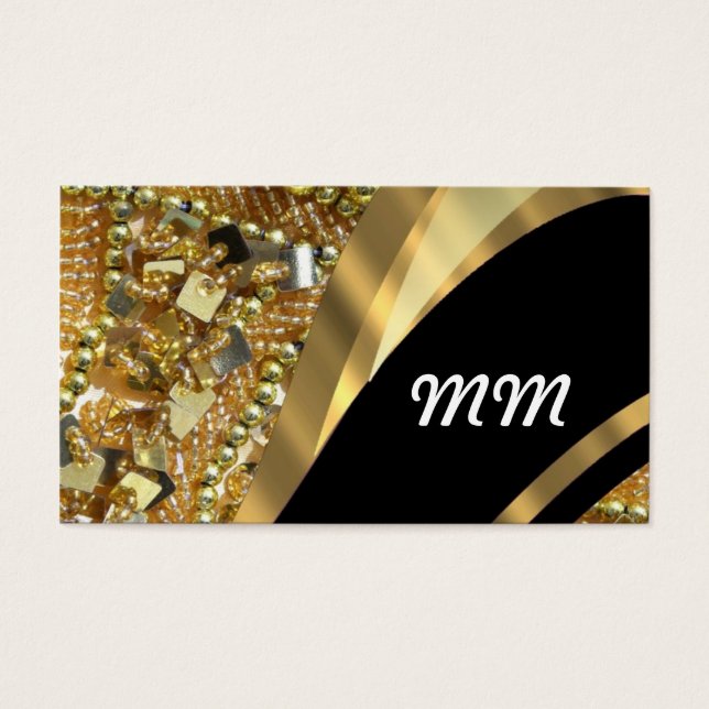 Goldenes Bläschen und schwarzes Swirbelmuster (Vorderseite)