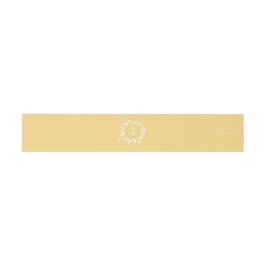 Goldenes Blatt-Einladungs-Bauch-Band Einladungsbanderole