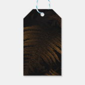 Goldenes Blatt Geschenkanhänger (Rückseite)