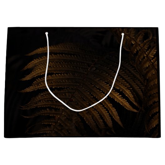 Goldenes Blatt Große Geschenktüte (Vorderseite)