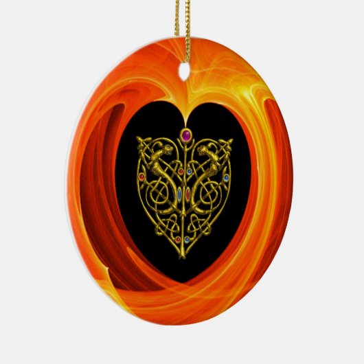 GOLDENES BLATT KERAMIKORNAMENT (Rechts)