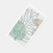 Goldenes Blattdesign Serviette (Ecke)