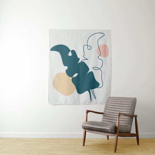 Goldenes Blattdesign Wandteppich (Beispiel)