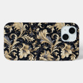 Goldenes Blätter Muster Case-Mate iPhone Hülle (Rückseite (Horizontal))