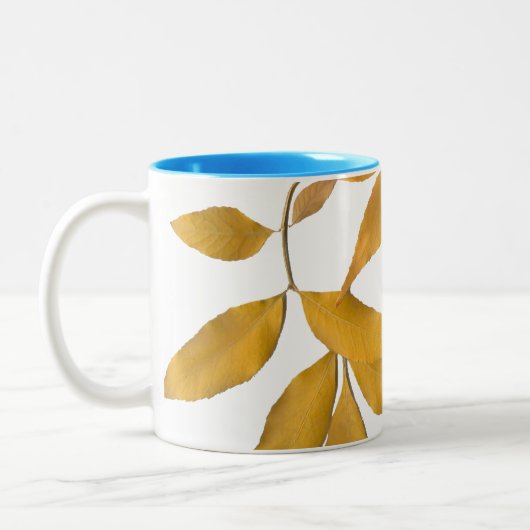 Goldenes Blätter Zweifarbige Tasse (Links)