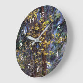 Goldenes Blattwerk Große Wanduhr (Winkel)