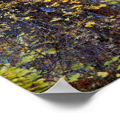 goldenes Blattwerk Poster (Ecke)