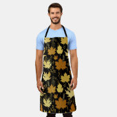 Goldenes Blattwerk, Vintages, nahtloses Muster. Schürze (Getragen)