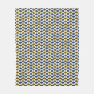 Goldenes Blau der DIAMANTEN Fleecedecke