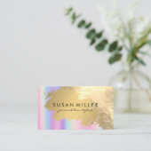 Goldenes Blech | unsinnig Visitenkarte (Stehend Vorderseite)