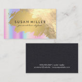 Goldenes Blech | unsinnig Visitenkarte (Vorne/Hinten)