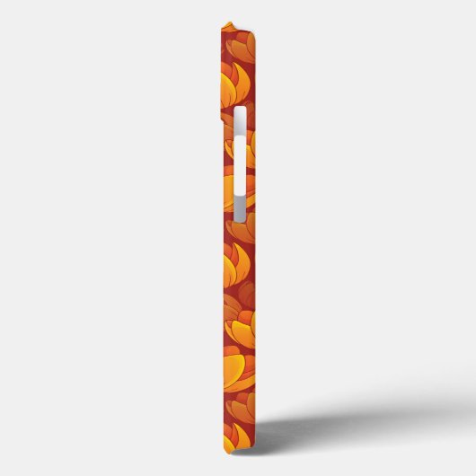 Goldenes Blume-Muster Case-Mate iPhone Hülle (Rückseite / Links)