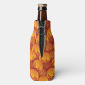 Goldenes Blume-Muster Flaschenkühler (Flasche Rückseite)