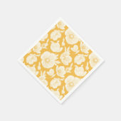 Goldenes Blume-Muster Serviette (Ecke)