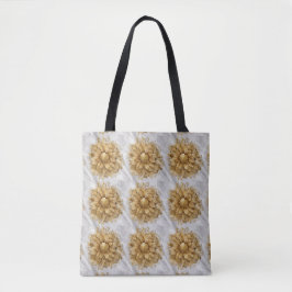 Goldenes Blume-Muster Tasche