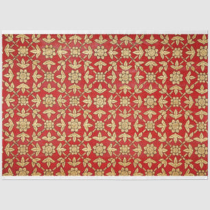 goldenes Blume-Papiertaschentuch Seidenpapier