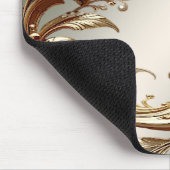 Goldenes Blumen-Mauspad Mousepad (Ecke)