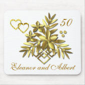 GOLDENES BLUMEN~ Mousepad (Vorne)