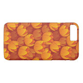 Goldenes Blumen-Muster Case-Mate iPhone Hülle (Rückseite (Horizontal))