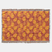 Goldenes Blumen-Muster Decke (Vorderseite)