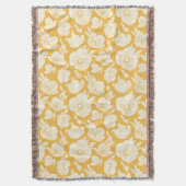 Goldenes Blumen-Muster Decke (Vorderseite Vertikal)