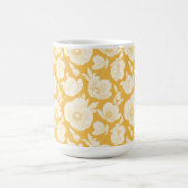 Goldenes Blumen-Muster Kaffeetasse (Mittel)