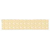 Goldenes Blumen-Muster Kurzer Tischläufer (Horizontal)