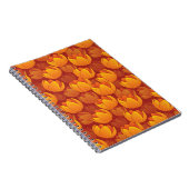 Goldenes Blumen-Muster Notizblock (Rechte Seite)