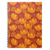 Goldenes Blumen-Muster Notizblock (Vorderseite)